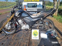 Policia Militar recupera motocicleta furtada no Jardim América