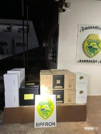 BPFRON apreende 290 garrafas de vinho em Barracão