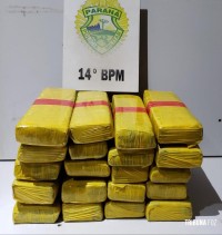 Polícia Militar apreende menor com 18.8 Kg de maconha em Medianeira 