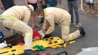 Condutor atropela mulher e foge logo em seguida na Av. Javier Koelbel