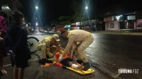 Ciclista é socorrido pelo Siate após queda na Av. Morenitas