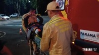 Siate socorre motociclista após colisão na Av. Paraná