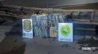 Policia Federal e BPFRON prendem foragido da justiça e apreende 100 Kg de maconha em Foz do Iguaçu