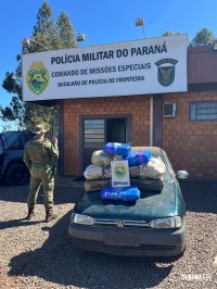 BPFRON prende homem com 122 Kg de maconha em Marechal Cândido Rondon