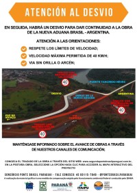 Com obras da Perimetral, acesso à ponte para Argentina em Foz do Iguaçu terá desvio de tráfego