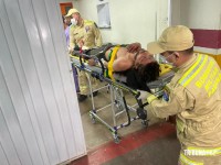 Siate socorre vitima alvejada a tiros no Bairro Cidade Nova