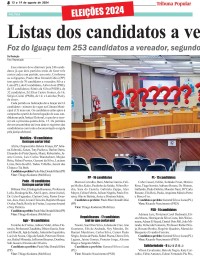 Listas dos candidatos a vereador por Foz do Iguaçu
