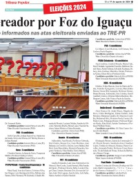 Listas dos candidatos a vereador por Foz do Iguaçu