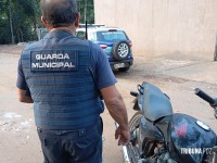 Guarda Municipal apreende moto com chassi picotado após perseguição no Campos do Iguaçu