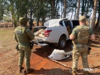 BPFRON, BOPE e PF apreendem veículo carregado com 644 Kg de maconha