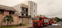 Incêndio em apartamento mobiliza o Corpo de Bombeiros em Foz do Iguaçu