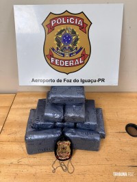 Policia Federal efetua mais uma prisão de passageiro com cocaína no Aeroporto de Foz do Iguaçu