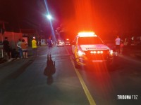 Motociclista morre após abalroamento lateral  na Av. Por do Sol