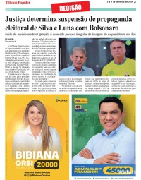 Justiça determina suspensão de propaganda eleitoral de Silva e Luna com Bolsonaro