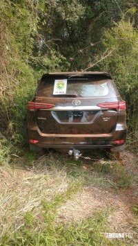 Policia Militar recupera veículo furtado em Santa Terezinha de Itaipu