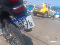 Motociclista é socorrido pelo Siate após colisão na Av. Morenitas 