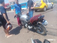 Motociclista é socorrido pelo Siate após colisão na Av. Morenitas 