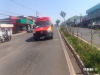 Motociclista é socorrido pelo Siate após colisão na Av. Morenitas 