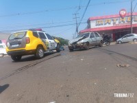 Motociclista é socorrido pelo Siate após colisão na Av. Morenitas 