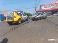 Motociclista é socorrido pelo Siate após colisão na Av. Morenitas 