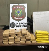 Policia Federal apreende volumes de cocaína e crack nas margens do Rio Paraná