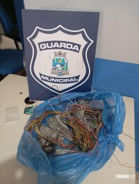 Guarda Municipal prende ladrão de fios telefônicos no centro de Foz do Iguaçu