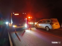 Motociclista fica gravemente ferido após colisão na Av. das Cataratas