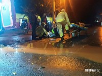 Siate socorre vitima de queda de motocicleta no Porto Meira