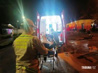 Siate socorre vitima de queda de motocicleta no Porto Meira