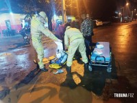 Siate socorre vitima de queda de motocicleta no Porto Meira