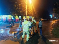 Siate socorre vitima de queda de motocicleta no Porto Meira