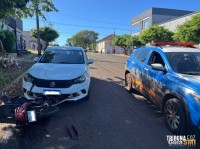 Motociclista fica em estado grave após acidente de trânsito em São Miguel do Iguaçu