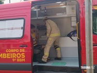 Siate socorre motociclista após colisão na Rua Belarmino de Mendonça