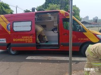 Siate socorre motociclista após colisão na Rua Belarmino de Mendonça