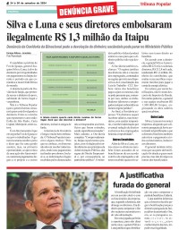 Silva e Luna e seus diretores embolsaram ilegalmente R$ 1,3 milhão da Itaipu