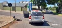 Condutora é socorrida pelo SAMU após colisão no Jardim Eliza II