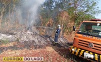 Incêndio ambiental em distrito de Santa Helena é controlado por Bombeiros e Defesa Civil