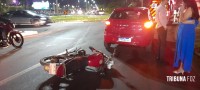 Siate socorre motociclista após colisão traseira na Av. das Cataratas