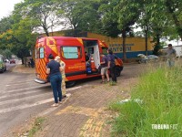 Siate socorre motociclista após colisão na Vila Yolanda