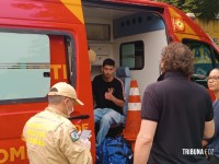 Siate socorre motociclista após colisão na Vila Yolanda