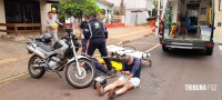 SAMU socorre três pessoas após colisão traseira entre duas motos na Vila Maracanã