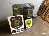 BPFRON e Policia Federal apreendem 65 Kg de maconha em Foz do Iguaçu