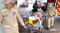 Motociclista fica gravemente ferido após colisão na Av. Tancredo Neves