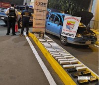 Condutor foge e abandona veículo com 110 Kg de maconha na aduana paraguaia da Ponte da Amizade