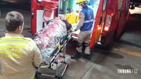 Motociclista é socorrido pelo Siate após colisão no Bairro Morumbi II