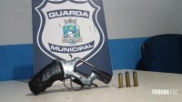 Guarda Municipal prende suspeito com revolver 38 na Vila Miranda