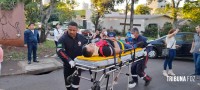 Motociclista é socorrido pelo SAMU após colisão no Boicy