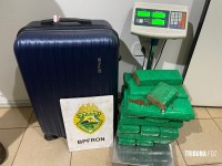 BPFRON prende mulher com 14,9 Kg de maconha em Medianeira