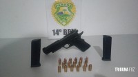 ROTAM prende homem com pistola .45mm na cintura na Av. General Meira