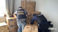 Policia Federal e Receita prendem duas pessoas com carga milionária de contrabando